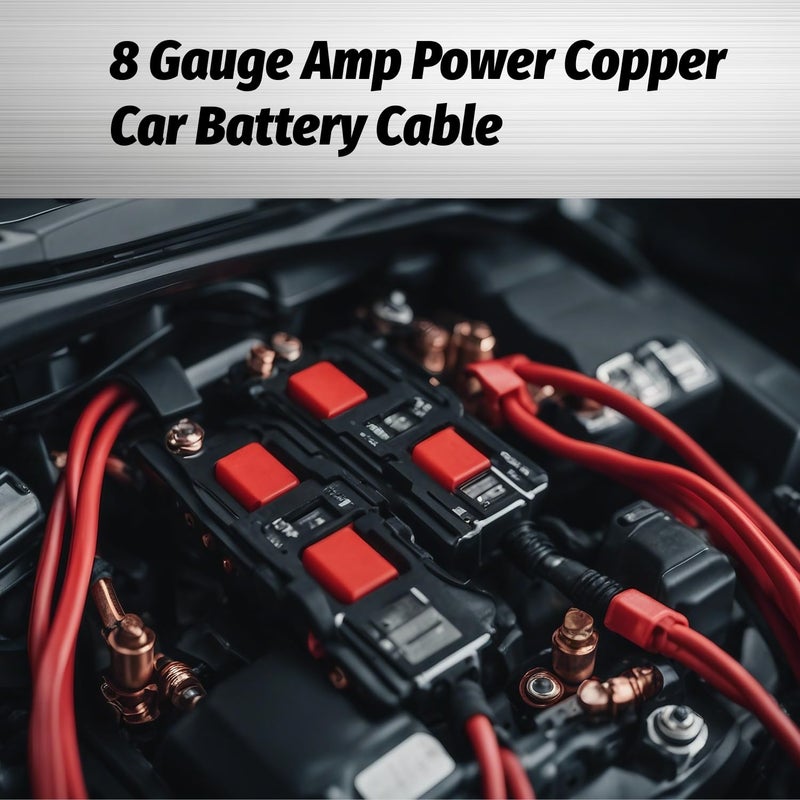 InstallGear 8 Gauge Amp Power Wire (25ft) Copper Clad Aluminum CAA - 8AWG Wire, Automotive Wire, Car Amplifier Power and Ground Cable, Car Audio Speaker Stereo, Battery Cable, Welding Cable 8ga Wire - Image 2